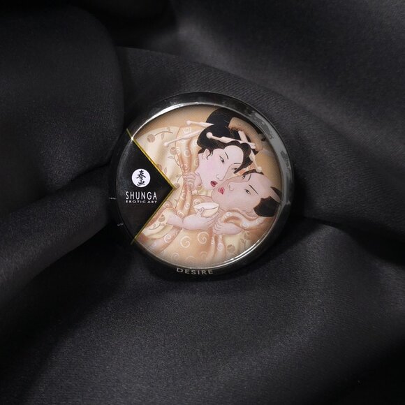 Mini Massage Candle Shunga Vanilla Soy Body Oil 1 oz Travel Size - Picture 8 of 8